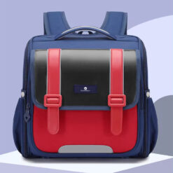 StarAndDaisy British Style schoolbag for Kids, Lightweight & Waterproof Shoulder Pad Backpack for Boys & Girls - Blue & Green