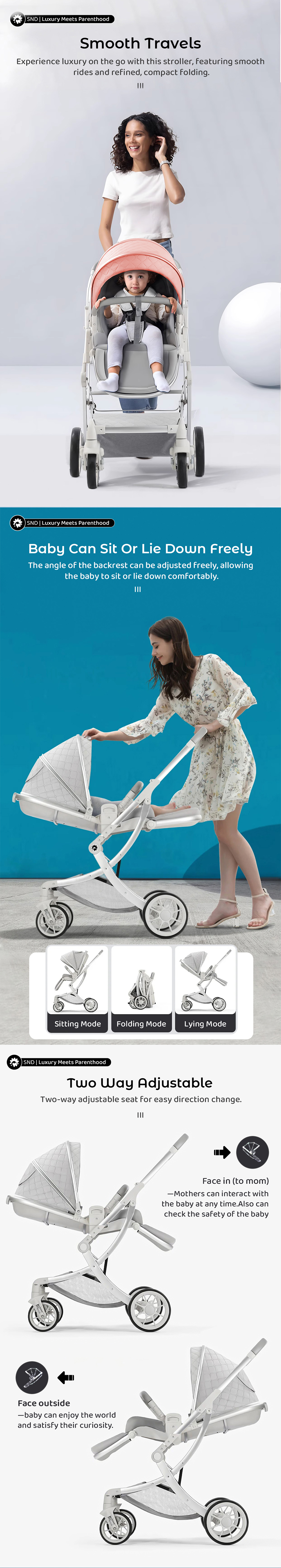 Reclinable Baby Stroller