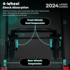 Baby Stroller with Dual Suspension Wheel