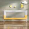 StarAndDaisy Baby Bedside Rail Guards, Portable Safety Guardrails for Toddlers with Adjustable Height - T Frame Yellow 1.5m