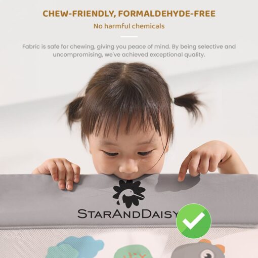 Chew Friendly Bed Guardrail for Baby