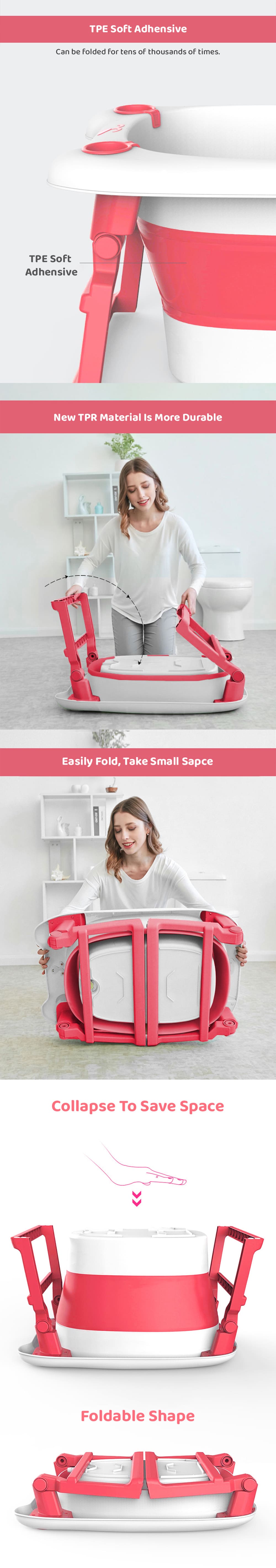 Collapsible bathtub