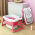 Collapsible Bath Tub with Cushion pink