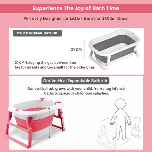 Collapsible Bath Tub with Cushion size