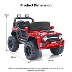 Dimension of Ride on Jeep-LFC-5689-Red