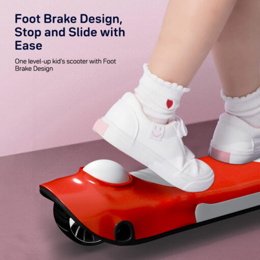 Kick on Scooter with Foot Break