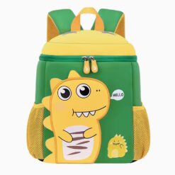 StarAndDaisy Cute Dinosaur School Bag Backpack, Waterproof and Lightweight Primary School Bag - Yellow & Green