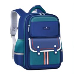 StarAndDaisy British Style Schoolbag for Kids, Lightweight & Waterproof Shoulder Pad Backpack for Boys & Girls - Blue (Copy)