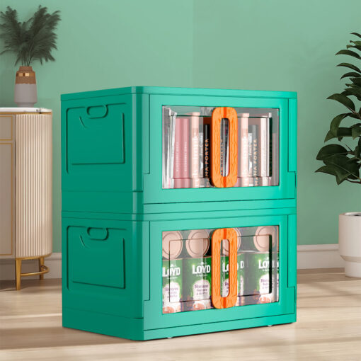 Kids storage box green orange