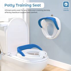 StarAndDaisy Baby & Kids Potty Training Seat For Boys and Girls, Toddler Toilet Seat with Handle - Blue