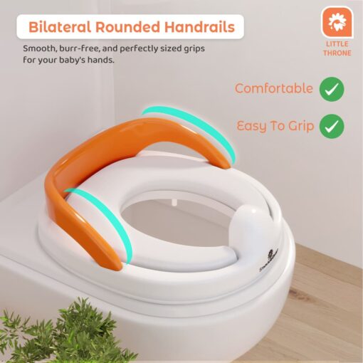 Potty Training Seat With Rounded Handrail