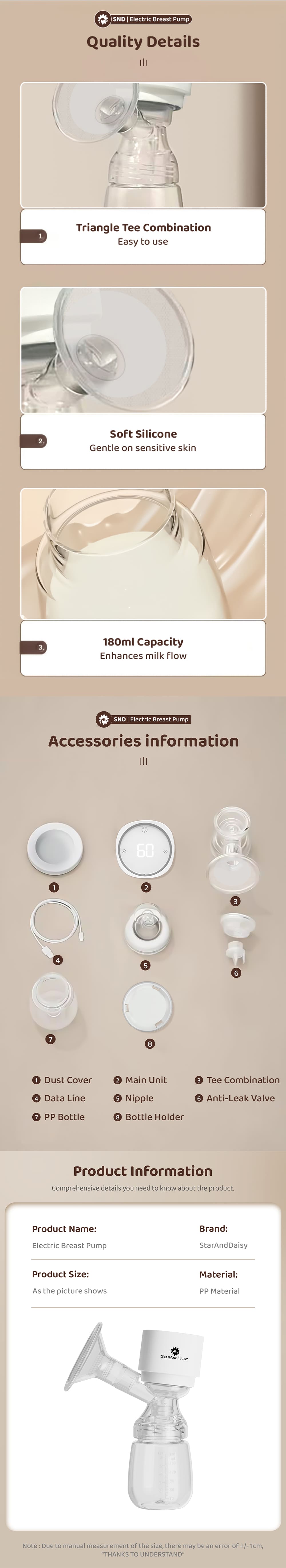 Specification of Breast Pump