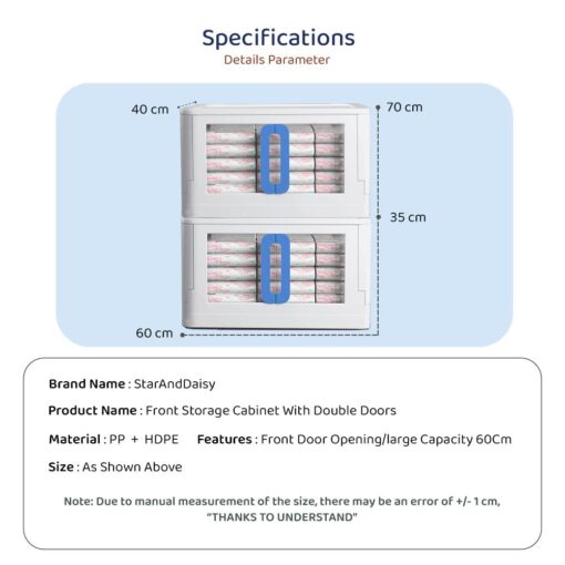 Specification of Storage and cupbord