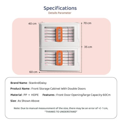 Foldable Storage and Cupboards specification and dimension