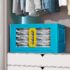 Stackable Storage Cupboard, Collapsible Wardrobe blue