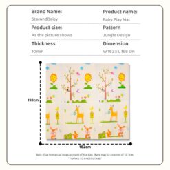 Waterproof Baby Play Mat dimension