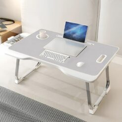 SND Homes 'Bed Buddy' Laptop Desk,Portable Foldable Laptop Bed Tray Table with Drawer, Bed Tray for Eating, Laptop Bed Tray Table for Bed and Sofa - Grey
