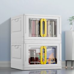 foldable storage and cupboards yellow