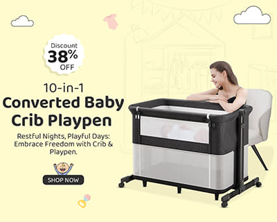 10-in-1 Converted Baby Crib Playpen
