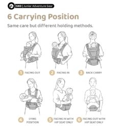 Baby Carrier with 6 carry position