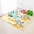 StarAndDaisy Waterproof Playmat for Baby, Infants Floor Mat Learning & Crawling for Babies - Jungle & Traffic Print - 6mm