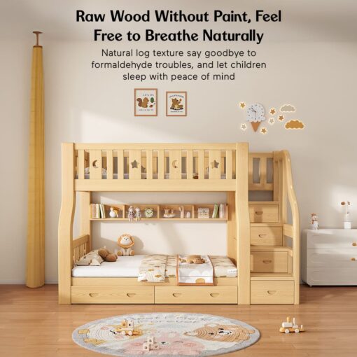 Stylish Bunk bed with Spin Wood Material