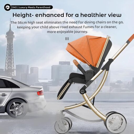 Baby Stroller with Higher View