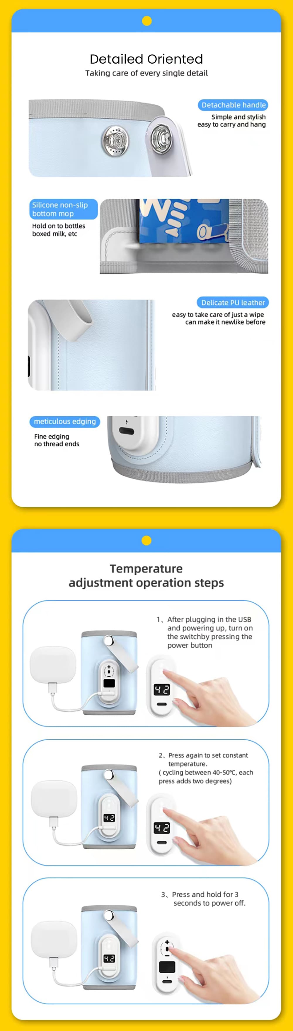 Details of Portable Bottle Warmer