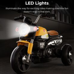 Ride-On Mini Bike with LED Lights