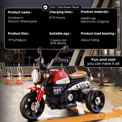 Specification of Ride on Bike