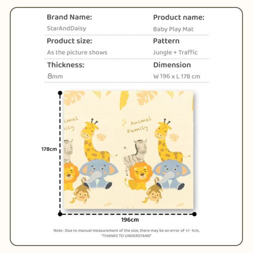 Specification of Baby Playmat