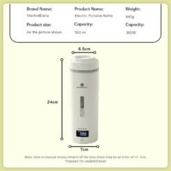 Specification of Portable Electric Portable Kettle