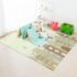 StarAndDaisy Waterproof Playmat for Crawling Baby, Portable Double Side Soft Reversible Floor Mat - Numbering Castle & Street Route( 6mm)