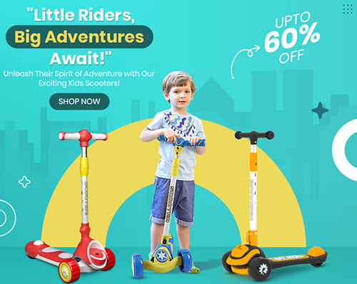 Little Riders Await-Adventures with Our Exciting Kids Scooters