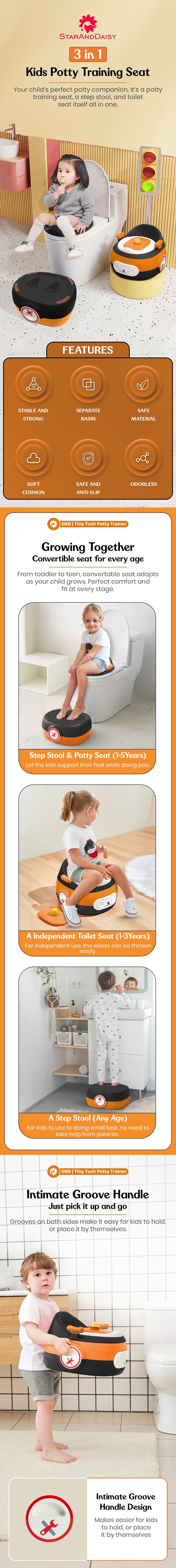 3-in-1 Kids Potty Seat