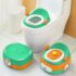 StarAndDaisy 3-in-1 Baby Potty Training Seat, Anti Slip & Convertible Potty Training Seat for 1-5 Years Kids - Green & Orange