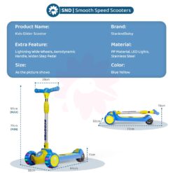 Kids Glider Scooter dimension and specifications