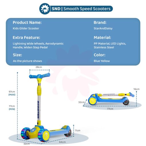 Kids Glider Scooter dimension and specifications