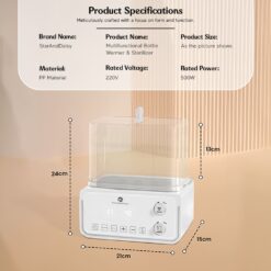 bottle warmer and sterilizer dimension