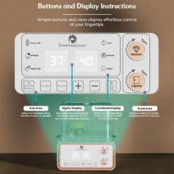 buttons and display instructions