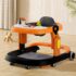 StarAndDaisy Elegant Baby Walker with Height Adjustment, Breathable Cushioned Seat - Orange & Black