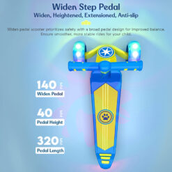 glider kids scooter widen step pedol