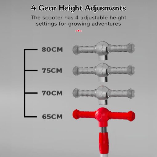 height adjustable feature