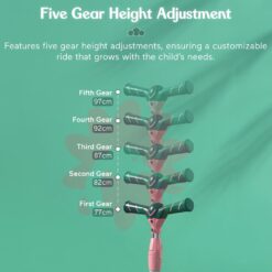 kids glider scooter 5 gear height adjustment