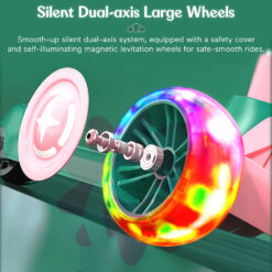 silent dual axis large wheels