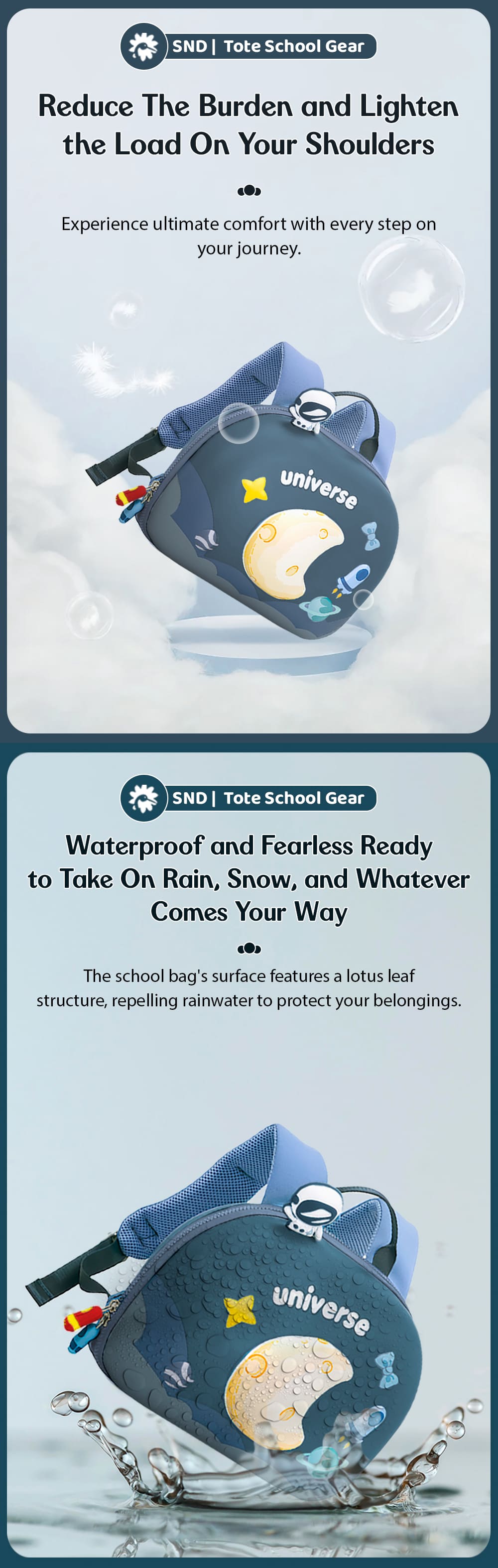 Toddlers School Backpack with Water-Resistant