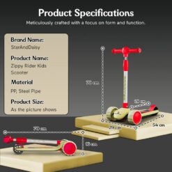 zippy kids scooter product specifications