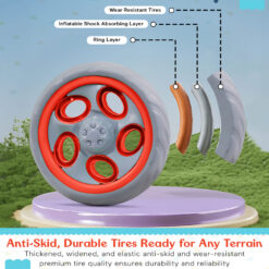 Anti-skid durable tire kids tricycle