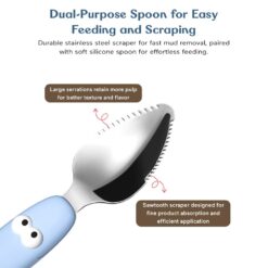 Baby soft silicon spoon