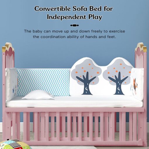 convertible sofa wooden cot crib